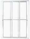 Ver imagem 1 de Porta de Aluminio Sacada 3 Folhas Móveis com Fechadura Linha Premium:branco/2,10 X 2,00