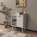 Ver imagem 2 de Aparador Buffet para Sala 1 Porta Tecnomobili Branco - Ap2310