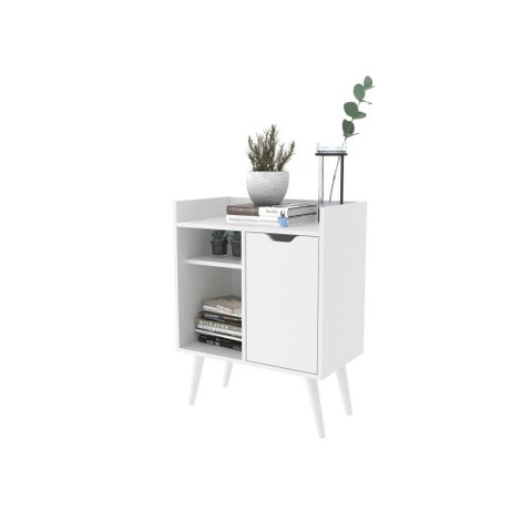 Aparador Buffet para Sala 1 Porta Tecnomobili Branco - Ap2310