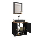 Ver imagem 3 de Gabinete Banheiro Deli Torino Prt Torneira Valv Click Black