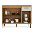Ver imagem 5 de Balcão de Cozinha 120cm 3 Portas 1 Gaveta Berlim CO6310 Ipê/Cristalo - Decibal