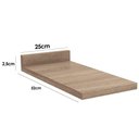 Ver imagem 2 de Módulo Cozinha Kappesberg Nox Tampo P/ Balcão E617 25cm Branco-kappesberg