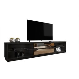 Rack para TV até 65 Polegadas 2 Gavetas com Espelho Istambul Mavaular Móveis PretoTX - 1