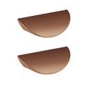 Ver imagem 1 de Kit 2 Puxadores Concha Arizona CabeCasa MadeiraOriginals Laranja/Cobre