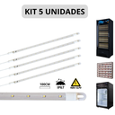 Ver imagem 1 de Kit 5 Barra Led 20w 100cm Geladeira Expositora Freezer 110v Ip67 6500k