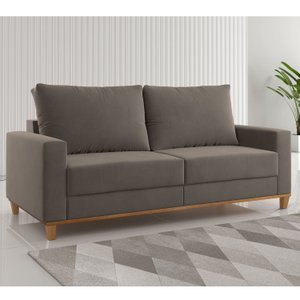 Sofá Living 3 Lugares 180cm com Almofadas Lívia