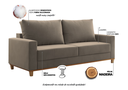 Ver imagem 4 de Sofá Living 3 Lugares 180cm Veludo Lívia