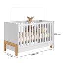 Ver imagem 5 de Berço Mini Cama Fantasia Branco Acetinado com Colchão Supreme - Qmovi
