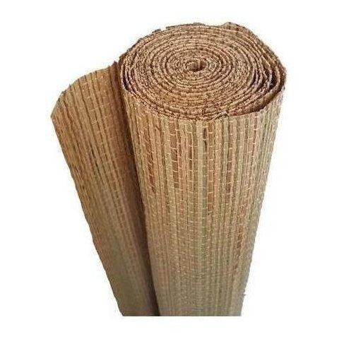 Rolo De Esteira De Palha Junco Para Pérgola 90cm X 10mt