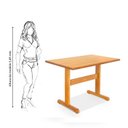 Ver imagem 3 de Mesa em Madeira Pé H 120x70cm Floripa