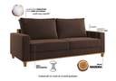 Ver imagem 4 de Sofá Living 3 Lugares 180cm Veludo Lívia