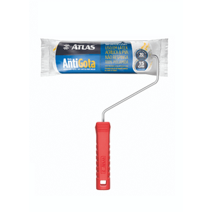 Rolo Lã Anti Gota 321/15 15cm com Cabo 2 Listras Atlas