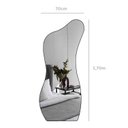 Ver imagem 3 de Espelho Orgânico Grande Corpo Inteiro 170x70 Couro Moderno Rei dos Vidros