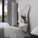 Ver imagem 2 de Espelho Orgânico Grande Corpo Inteiro 170x70 Couro Modcurves Rei dos Vidros