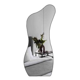 Espelho Orgânico Grande Corpo Inteiro 170x70 Couro Modcurves Rei dos Vidros - 1
