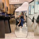 Ver imagem 3 de Espelho Orgânico Grande Corpo Inteiro 170x70 Couro Modcurves Rei dos Vidros