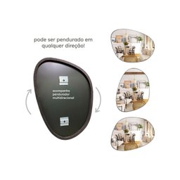 Espelho Decorativo Orgânico 80x60 Rei dos Vidros - 4