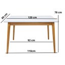 Ver imagem 3 de Mesa de Jantar 120x80cm Tampo MDF Laca Dallas