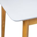 Ver imagem 5 de Mesa de Jantar 120x80cm Tampo MDF Laca Dallas Branco/Nozes
