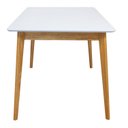 Ver imagem 4 de Mesa de Jantar 120x80cm Tampo MDF Laca Dallas Branco/Nozes