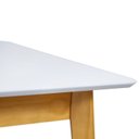 Ver imagem 6 de Mesa de Jantar 120x80cm Tampo MDF Laca Dallas Branco/Nozes
