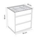 Ver imagem 4 de Mesa de Cabeceira Belize com Tampo de Vidro Branco