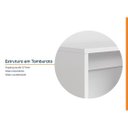Ver imagem 4 de Escrivaninha Mesa Escritório em Tamburato Acabamento em BP Ficus 135cm CabeCasa MadeiraOriginals Branco