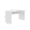 Ver imagem 3 de Escrivaninha Mesa Escritório em Tamburato Acabamento em BP Ficus 135cm CabeCasa MadeiraOriginals Branco