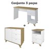 Kit  3 Peças com Escrivaninha Sky, Armário Baixo e Gaveteiro Day - 2