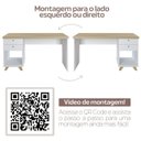 Ver imagem 4 de Conjunto 3 Peças com Escrivaninha Sky, Armário Baixo e Gaveteiro Day Olmo Branco Artany