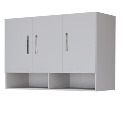 Armário de Parede Suspenso 3 Portas Multiuso – Organização para Casa