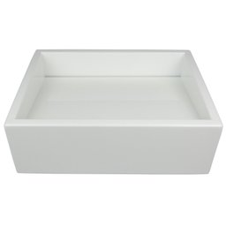 Cuba Para Banheiro sem Apoio Para Torneira Fundo Oculto Quartzo Newstone Venturi - 2