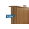 Balcão de Cozinha Modulado Painel Ilha Gourmet Imperatriz Ripado 200cm Freijó - Nesher - 5