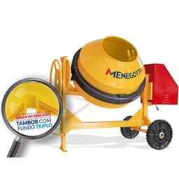Betoneira 400l Rental com Motor Diesel Toyama 4,7hp com Roda Maciça Menegotti - 3