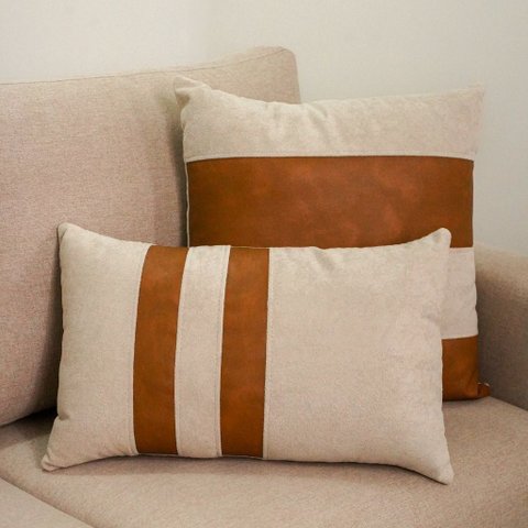 Almofada Decorativa 50x50 com Fibra Siliconada Vitória Hope Bouclé Off/durango Antilupi