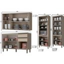 Ver imagem 3 de Kit de Cozinha Modulada 9 Peças Connect (3 Armários + 2 Balcões + 2 Paneleiros + 2 Complementos) C9P