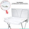 Kit Banheira Banho Bebê Galzerano Classic 20L + Suporte com Trocador + Redutor + Saboneteira - Branc - 4
