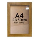 Ver imagem 3 de Moldura Quadro A4 21x30 Diploma Certificado Foto com Vidro - Várias Cores