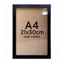 Ver imagem 5 de Moldura Quadro A4 21x30 Diploma Certificado Foto com Vidro - Várias Cores