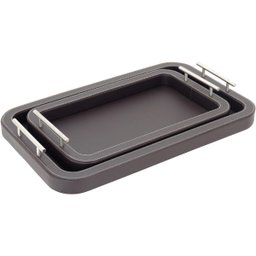 BANDEJA SINTÉTICO MARROM 2PÇ - 4