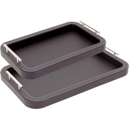 BANDEJA SINTÉTICO MARROM 2PÇ - 1