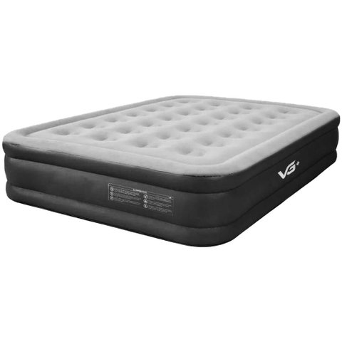Colchão Inflável Casal Queen Raised com Bomba Lítio Usb Vg Plus Preto