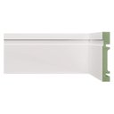 Ver imagem 1 de Kit Rodapé de MDF 30 Barras Frisadas de 10CMX2,40m Rende 72 Metros Branco/Frisado Moldufama