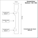 Ver imagem 3 de Kit Rodapé de MDF 30 Barras Frisadas de 10CMX2,40m Rende 72 Metros Branco/Frisado Moldufama
