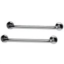 Ver imagem 1 de Alça Apoio 40cm Aço Inox Kit 2 Uni Barra Suporte Anti Queda Idoso Gestante Cadeirante Pcd Crianças B
