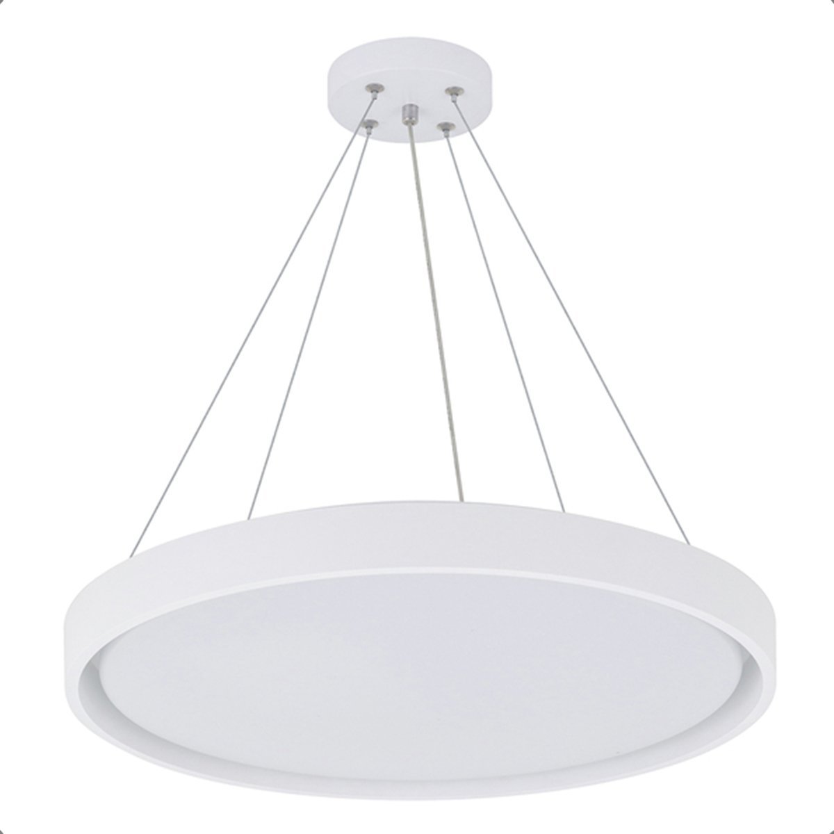 Pendente Led Redondo Branco Montana Hevvy Pendente, Montana, Branco, Hevvy, Luminária - 2
