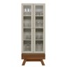Kit Sala de Jantar Aparador Mason 04 Portas com Cristaleira Geórgia Off White Freijó - Lyam Decor - 10