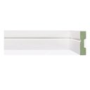 Ver imagem 1 de Kit Rodapé de MDF 10 Barras Frisadas de 5CMX2,40m Rende 24 Metros Branco/Frisado Moldufama