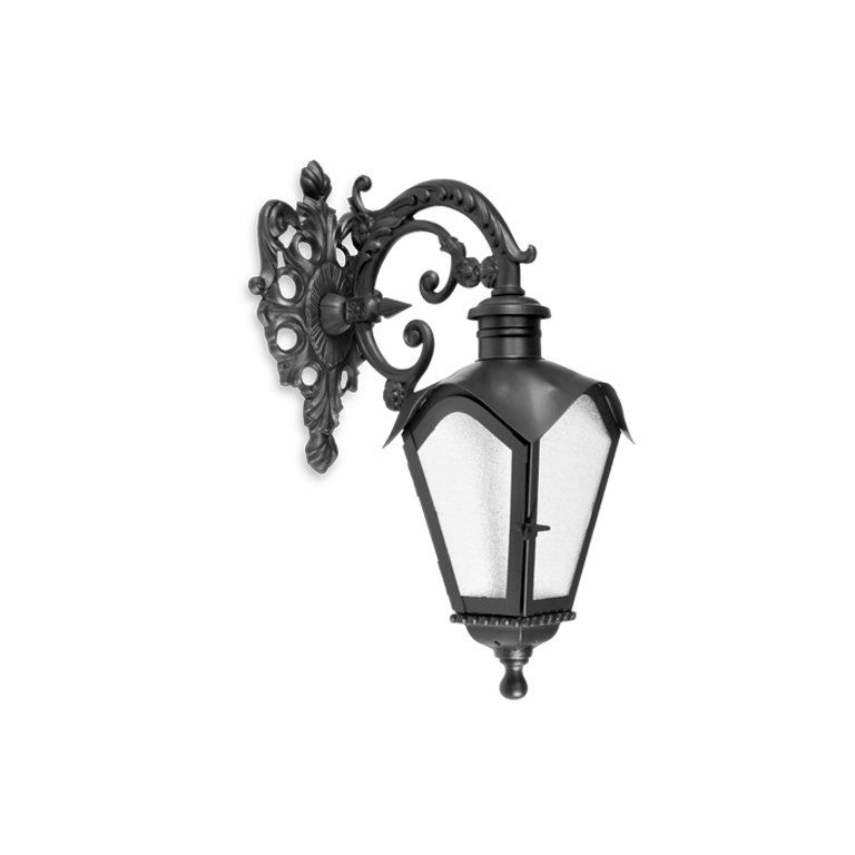 Arandela Colonial de Ferro Preto 1e27 54x38cm 1517