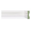 Ver imagem 1 de Kit Rodapé de MDF 30 Barras Frisadas de 5CMX2,40m Rende 72 Metros Branco/Frisado Moldufama